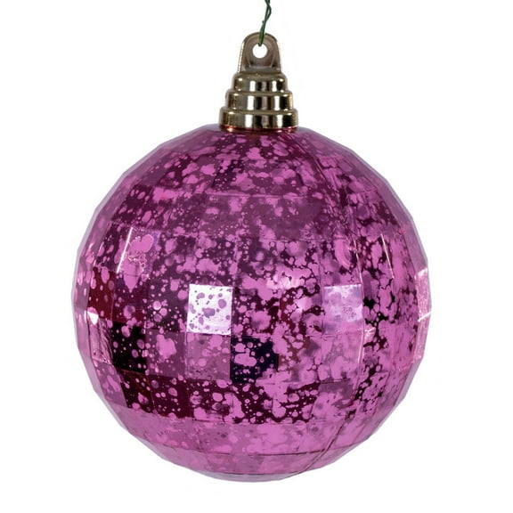 4.75" Pink Mirror Mercury Orn 4/Bag