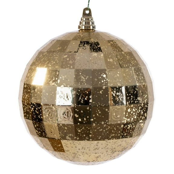 8" Gold Mirror Mercury Ornament