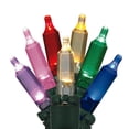 thumbnail image 1 of Vickerman Multicolored Dura-Lit LED Christmas Light Replacement set.100 Mini Lights, Green Wire., 1 of 1