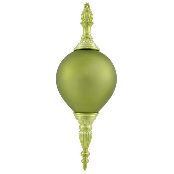 Vickerman N145213UV Lime UV Shiny Matte Finial Ornament, 21 in.
