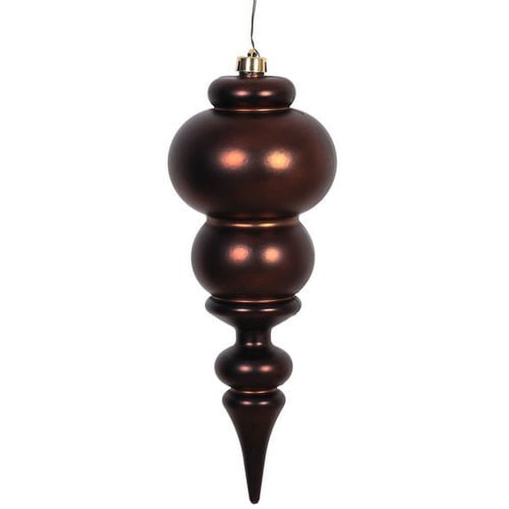 Vickerman N150615DMV 14" Chocolate Matte Finial UV Drilled