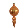 thumbnail image 1 of Vickerman N151030DMV 8 in. Antique Gold Matte Finial Christmas Ornament with UV Drilled  6 per Bag, 1 of 7