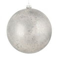thumbnail image 1 of Vickerman N184087 3 in. Pewter Glitter Clear Ball Ornament  12 per Bag, 1 of 1