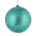 thumbnail image 1 of Vickerman N185042 3 in. Teal Ice Ball Ornament  12 per Bag, 1 of 1