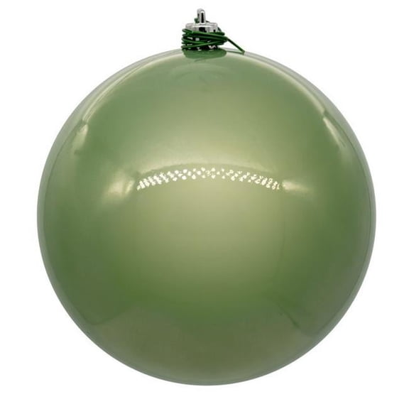 Vickerman N592023DPV 8 in. Pearl UV Drill Ball Ornament, Wrought Iron