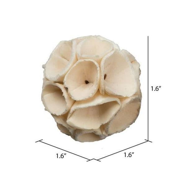 Vickerman Natural Botanicals 1.6" Sola Crape Ball. Includes 100 pieces per Pack.