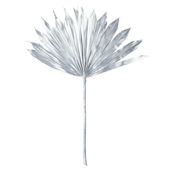 Vickerman Natural Botanicals 13.75 - 19.5" Metallic Silver Dried Palm Sun Spear, 12 per bag.