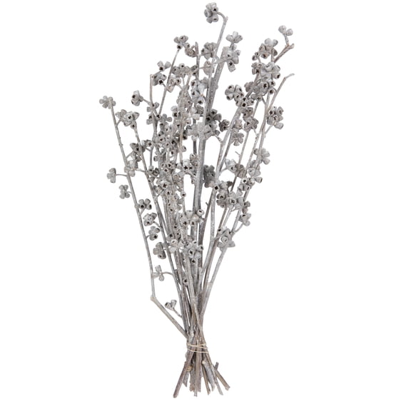 Vickerman Natural Botanicals 13" x 1-3" Red Gum Branch White Washed, 14 stems per unit
