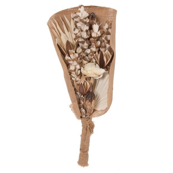 Vickerman Natural Botanicals 19" Bleached Palm Assorted Bouquet. Realistic Looking Botanicals.