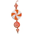 thumbnail image 1 of Vickerman O132518 Orange, White Dangle Candy Ornament - 20 in., 1 of 1
