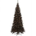 thumbnail image 1 of Vickerman Pre-Lit 6.5' Black Slim Fir Artificial Christmas Tree, Clear Lights, 1 of 1