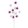 thumbnail image 1 of Vickerman QG224306 34 in. Hot Pink & White Star Glitter Spray, 6 Piece - Pack of 30, 1 of 1