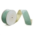thumbnail image 1 of Vickerman QK241555 2.5 in. x 10 Yards Light Blue Velvet Champagne Wired Ribbon, 1 of 1