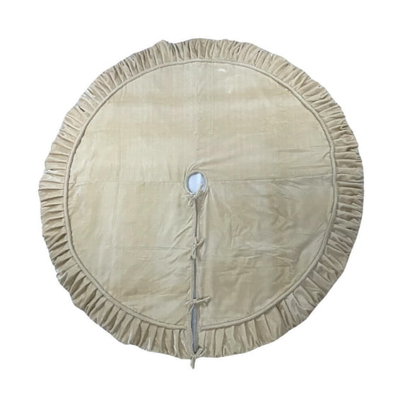 72" Plush Champagne Velvet Tree Skirt