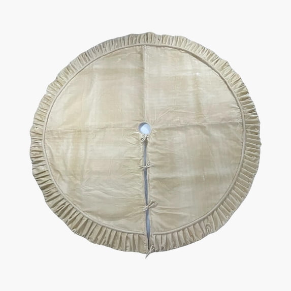 84" Plush Champagne Velvet Tree Skirt