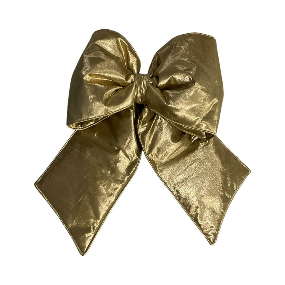 Vickerman QTX24047 18 x 23 in. Metallic Christmas Bow, Gold