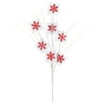 thumbnail image 1 of Vickerman Red/White Glitter Snowflake Artificial Christmas Spray. Includes 6 sprays per pack., 1 of 2