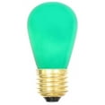 thumbnail image 1 of Vickerman S14 Green Ceramic Medium Base Replacement Bulb 130V 11 Watt Bulb, 1 of 1