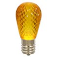 thumbnail image 1 of Vickerman S14 LED Yellow Faceted Replacement Bulb, 10 Bulbs per Pack, 1 of 2