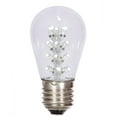 thumbnail image 1 of Vickerman S14 Pure White LED Transparent E26 Medium Nickel Base Bulb, 5 per pack., 1 of 1
