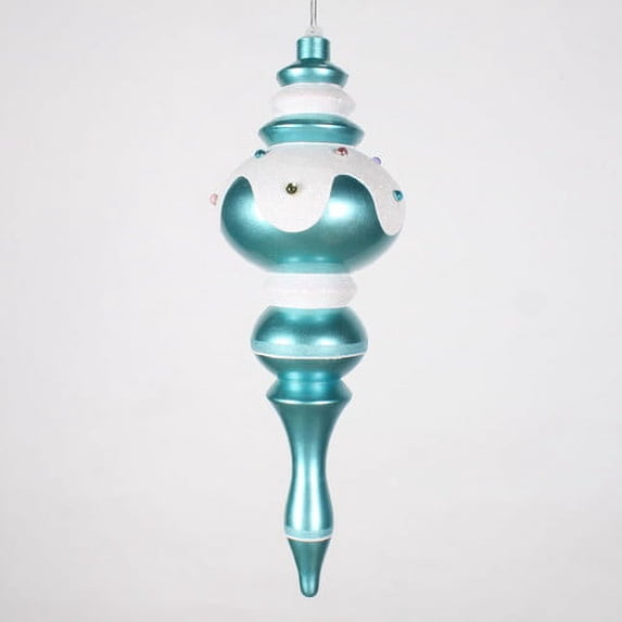 Vickerman Snow Candy Jewel Finial Ornament