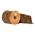 thumbnail image 1 of Vickerman Soft Brown Ribbon With Geometric Pattern, 1 of 2