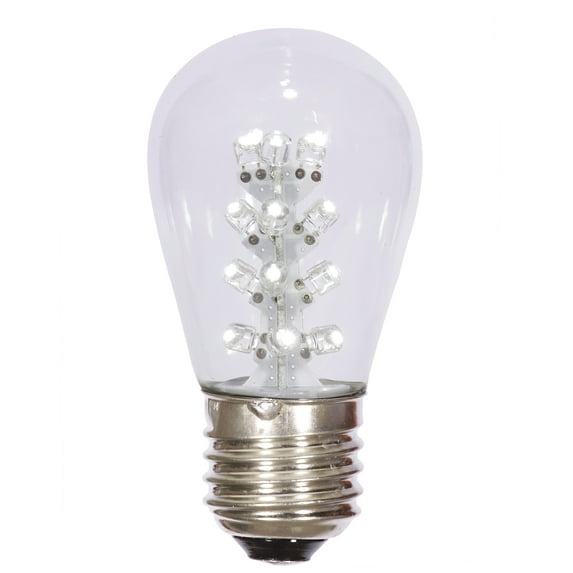 Vickerman Transparent Pure White S14 LED Replacement Bulb