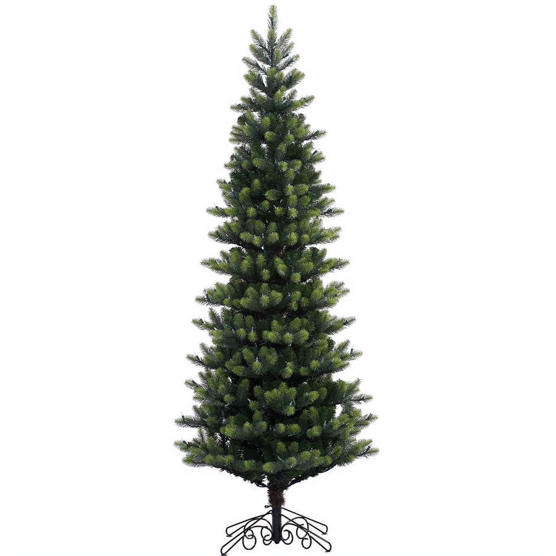 Vickerman Unlit 6.5' Royal Spruce Artificial Christmas Tree, Instant