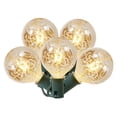 thumbnail image 1 of Vickerman Clear Crackle G50 Replacement Bulbs. Features Pack of 5 Clear Crackle Bulbs E12 Brass Base 120 Volt UL Approved 5 Watt, 1 of 1