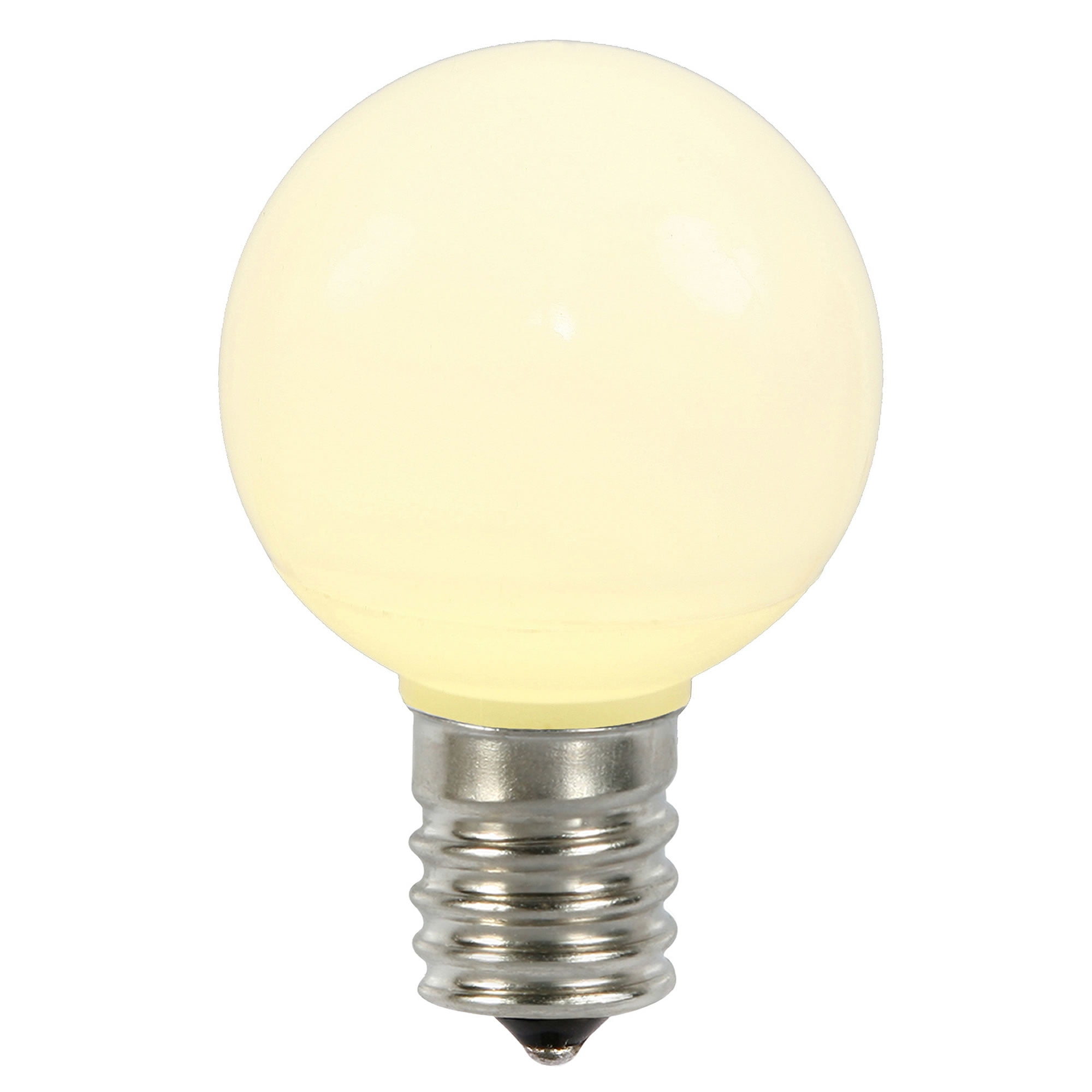 Vickerman Warm White Ceramic G50 LED Replacement Bulb, 5 per Bag