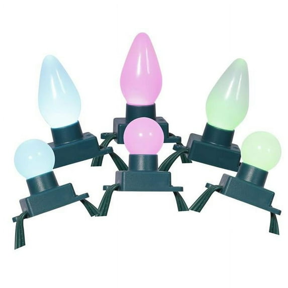 Vickerman X15G425 LED C7 Opaque with Controller Light Set with Multi-Colored Lights