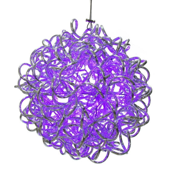 10" Spiral LED Purple Ball 80Lts