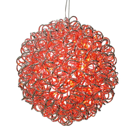 14" Spiral LED Red Ball 120Lts