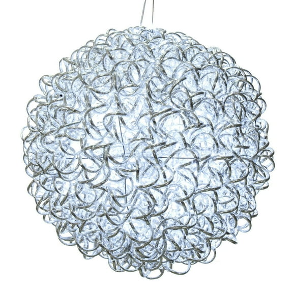 18" Spiral LED Pure White Ball 180Lts