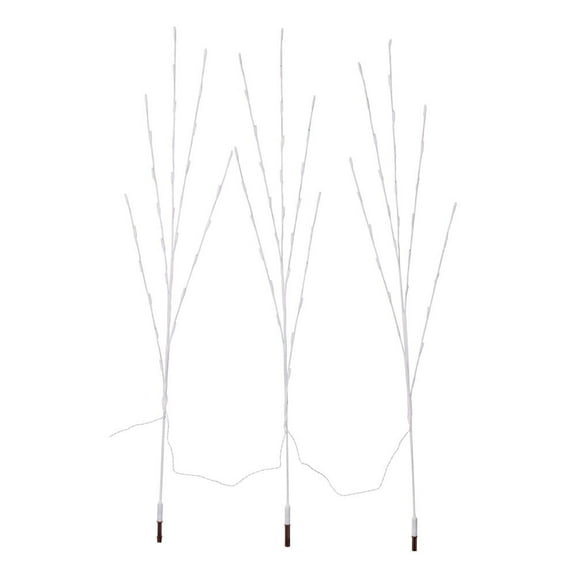 90Lt 3Pc 60" LED PureWht WA Ww Stake Lts