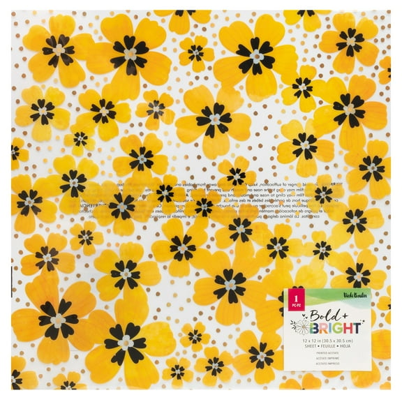 Vicki Boutin Bold And Bright Specialty Paper 12"X12"-Acetate