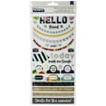 thumbnail image 1 of Vicki Boutin Color Kaleidoscope Thickers 5.5"X11" 121/Pkg-Hello Friend Phrase/Silver Chipboard, 1 of 2