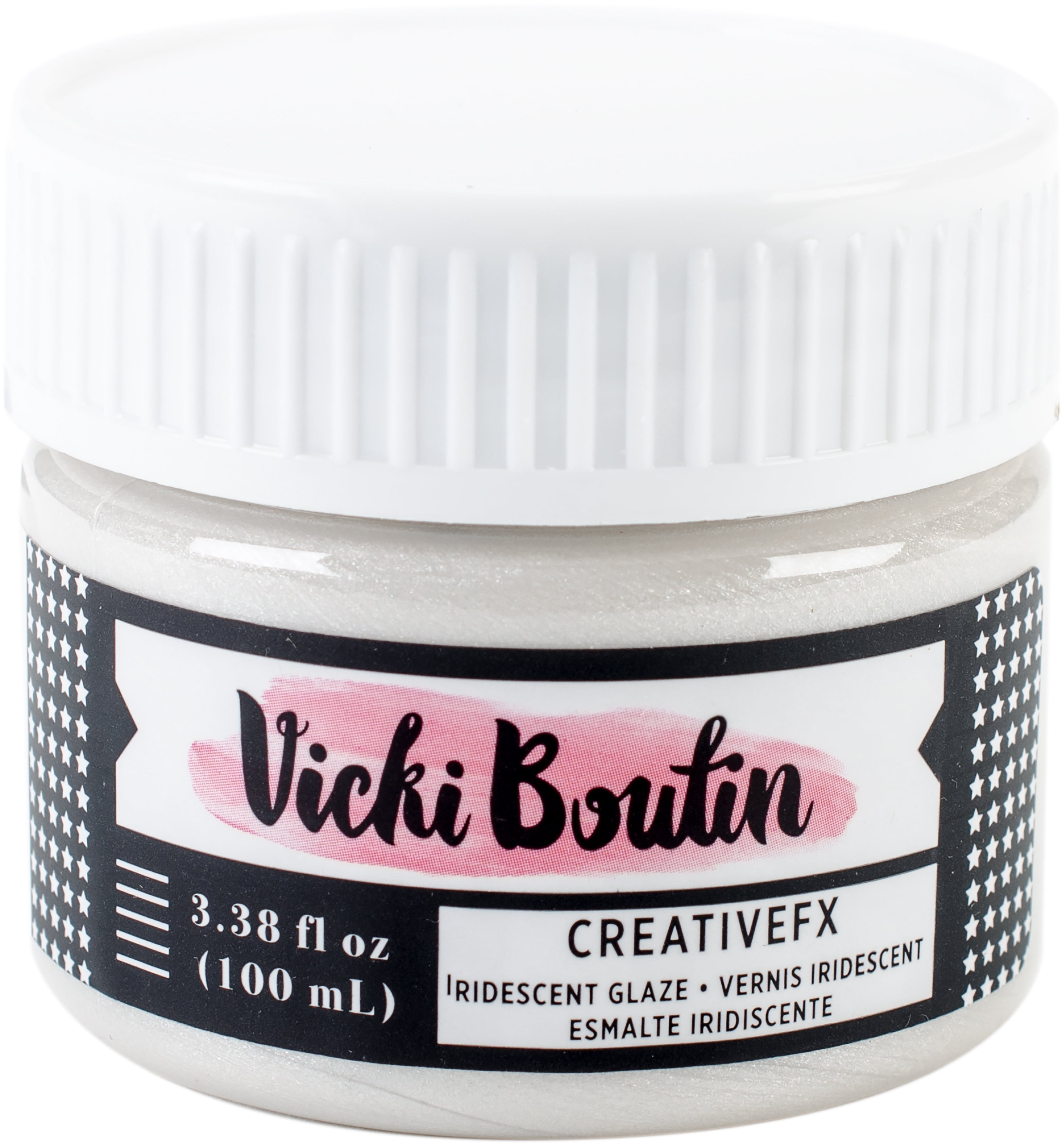 Vicki Boutin Mixed Media Creative FX Glaze 3.38oz-Iridescent