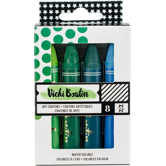 Vicki Boutin Mixed Media Oil Pastel Art Crayons 8/Pkg-#2 - Cool