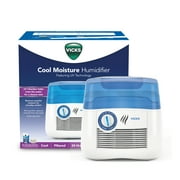 Vicks 1 Gallon Cool Mist Humidifier, V3900, Blue/White for Bedrooms, Medium to large Rooms for Adults, Kids, or Baby Room