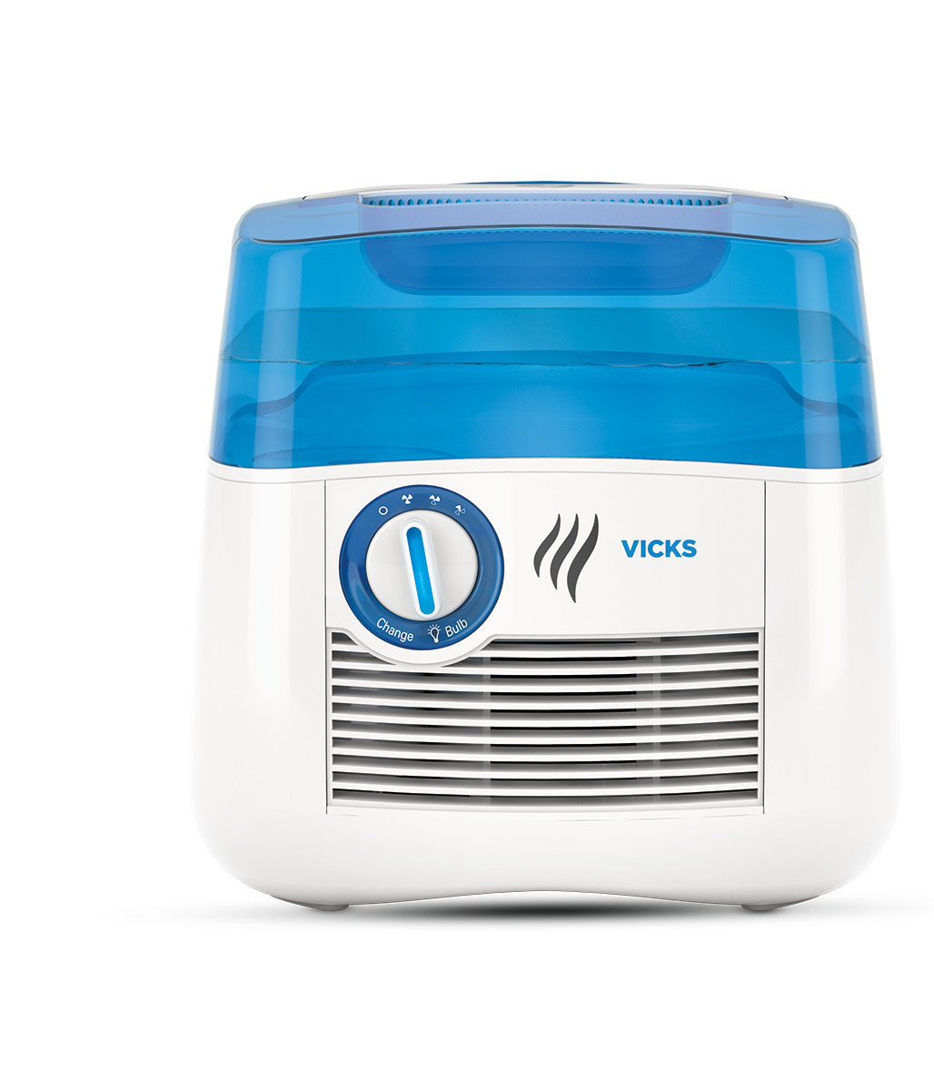 Vicks 1 gal 400 sq ft Cool Moisture Humidifier with UV Technology, V3900, Blue/White - image 1 of 12