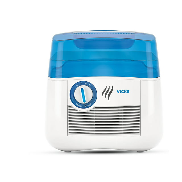 Vicks 1 gal 400 sq ft Cool Moisture Humidifier with UV Technology, V3900, Blue/White