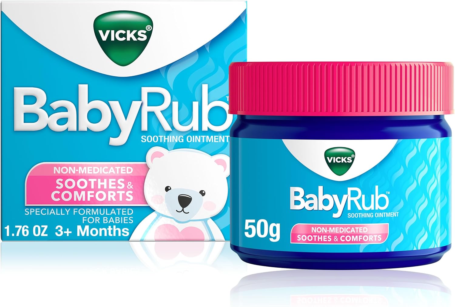 Vicks BabyRub, Chest Rub Ointment with Soothing Aloe, Eucalyptus
