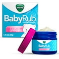 thumbnail image 1 of Vicks BabyRub, Non-Medicated Baby Chest Rub Ointment with Soothing Eucalyptus, Lavender 1.76 oz, 1 of 12