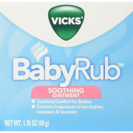 Vicks Babyrub Chest Rub Ointment Safe Cough Relief Vaporub 1.76 Oz