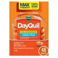 thumbnail image 1 of Vicks DayQuil Cold and Flu Ultra Concentrated Liquicaps, Cold Medicine for Adults, 48 Count, 1 of 10