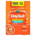 thumbnail image 1 of Vicks DayQuil Cold & Flu Ultra Concentrated Liquicaps, Cold Medicine for Adults, 48 Count, 1 of 12