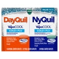 thumbnail image 1 of Vicks DayQuil and NyQuil VapoCOOL Cold & Flu Caplets, Cold Medicine for Adult, 24 Count, 1 of 9