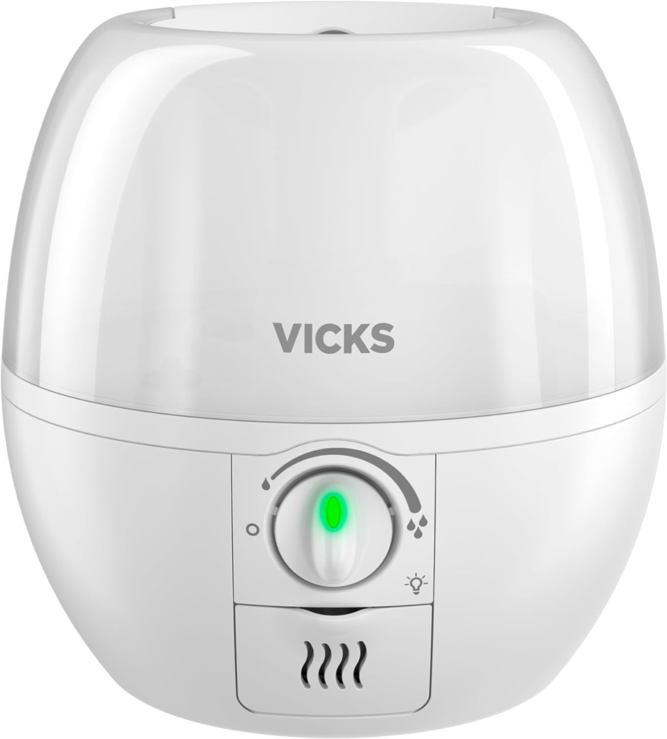Vicks Filter-Free 3-in-1 SleepyTime Humidifier, Diffuser and Night-Light, Visible Ultrasonic Cool Mist Humidifier with Essential Oil Diffuser for Baby and Kids, White, Standard