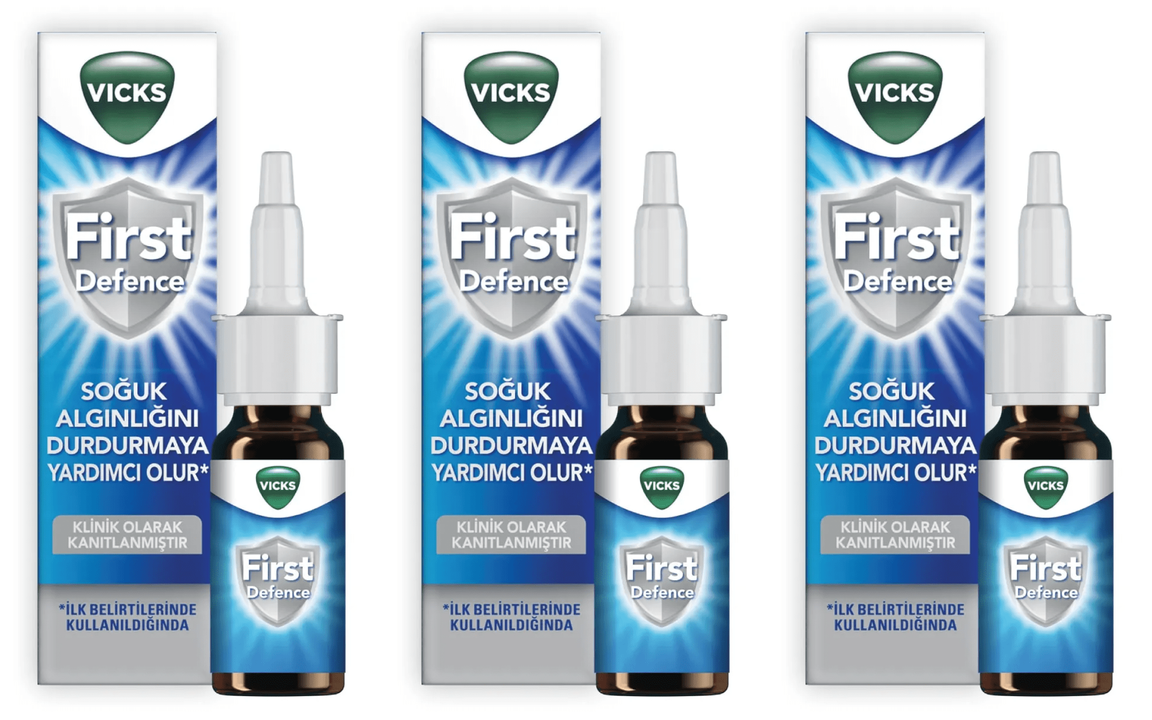 Vicks First Defence Nasal Spray 15ml 3 Packs